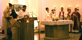 Gottesdienst zur Neueinweihung des Andreashaus der KSJ in Büsum - Erzbischof Stefan Heße und P. Björn Mrosko SJ