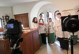 Filmprojekt zur Zukunft der Ministrantenpastoral, der Kleine Michel war einer der Drehorte