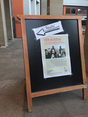 Plakat zur Schülerperformance am Kleinen Michel in Kooperation mit dem Thalia Theater
