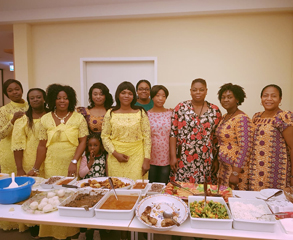 Les Samaritaines veranstalten ein afrikanisches Buffet 2019