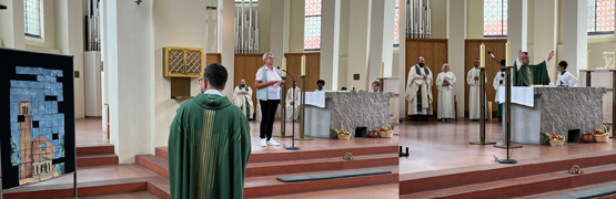 Silbernes Priesterjubilaeum Pater Goertz am Kleinen Michel
