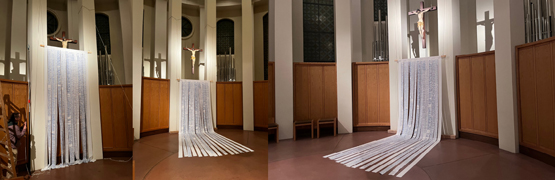 Dokumentation zur Kreuzverhüllung am Kleinen Michel in der Fastenzeit 2026 