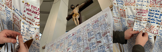 Dokumentation zur Kreuzverhüllung am Kleinen Michel in der Fastenzeit 2026 